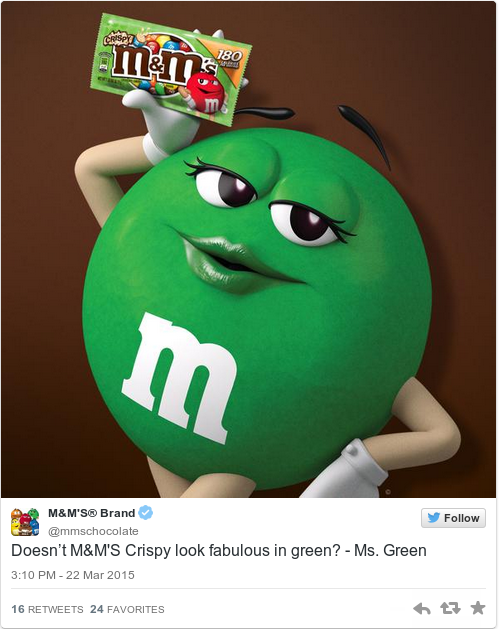 The Green M&M has turned sexy and people are not OK with it