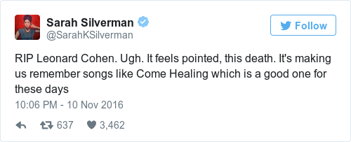 Tweet by @Sarah Silverman