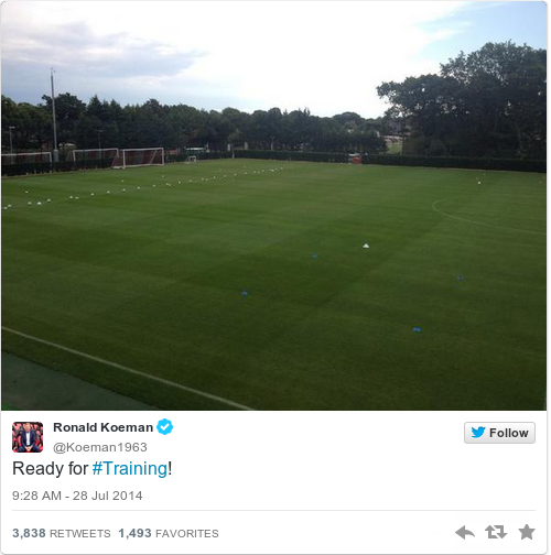 Оригинал: https://twitter.com/ronaldkoeman/status/493689458458644480