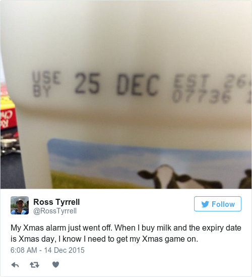 people are very excited about christmas day being the expiry date on christmas day date