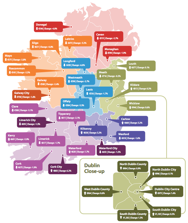 Daft Q3 Rental Map