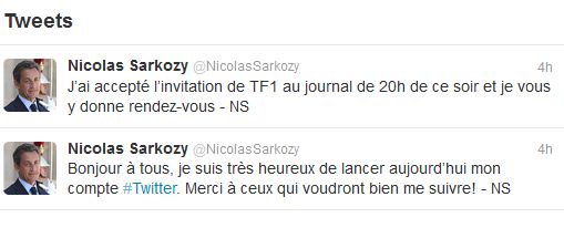 Sarkozy twitter