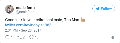 Tweet by @neale fenn