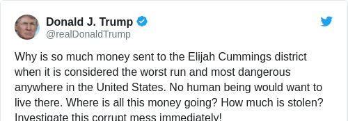 Tweet by @Donald J. Trump