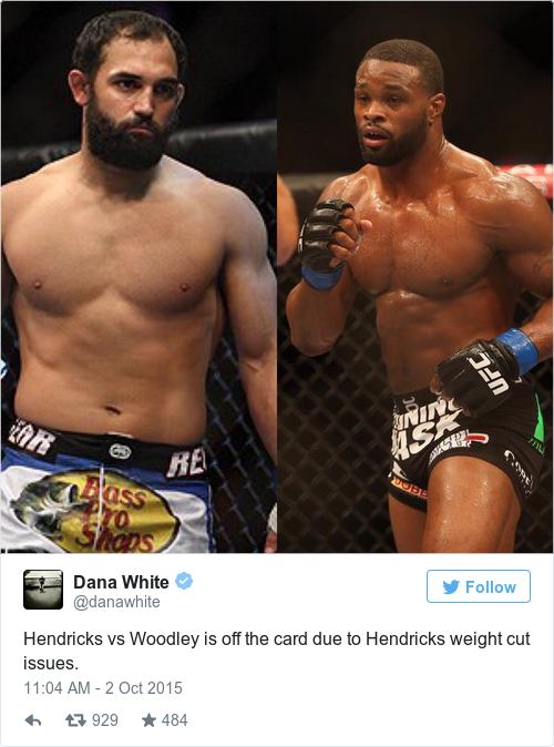 Tweet by @Dana White