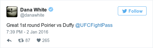 Tweet by @Dana White