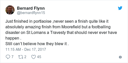 Tweet by @Bernard Flynn