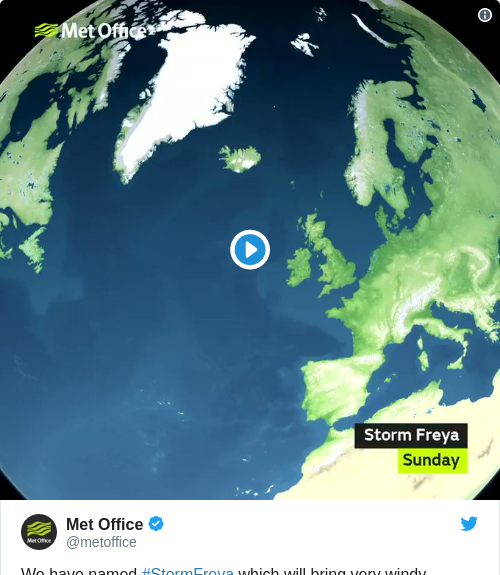 Tweet by @Met Office