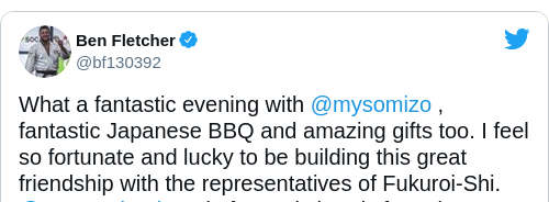 Tweet by @Ben Fletcher