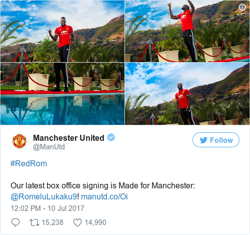 Tweet by @Manchester United