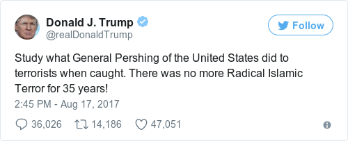 Tweet by @Donald J. Trump