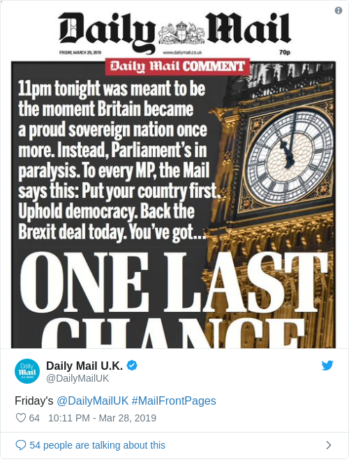 Tweet by @Daily Mail U.K.