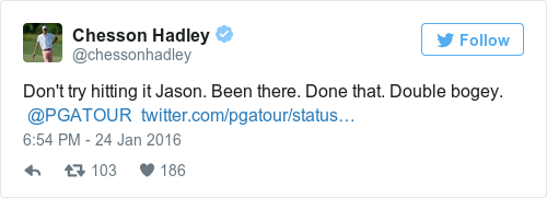 Tweet by @Chesson Hadley