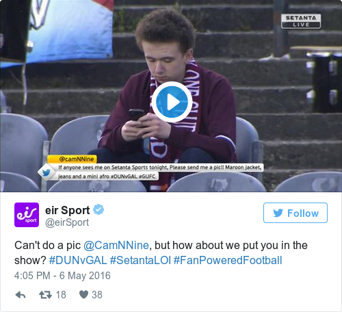 Tweet by @eir Sport
