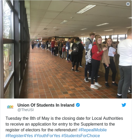 Tweet by @Union Of Students In Ireland