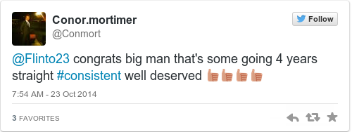 Tweet by @Conor.mortimer