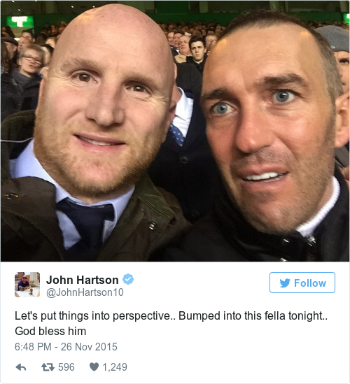 Tweet by @John Hartson