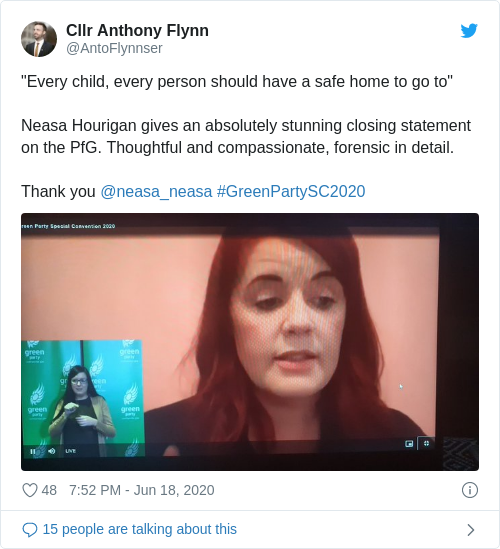 Tweet by @Cllr Anthony Flynn