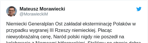 Tweet by @Mateusz Morawiecki