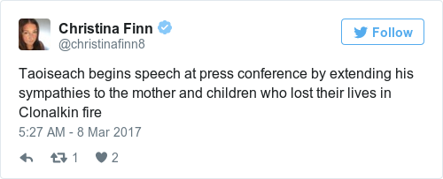 Tweet by @Christina Finn