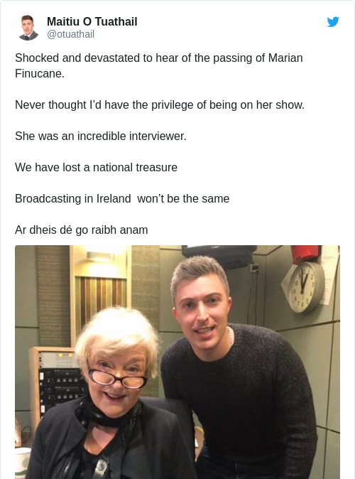 Tweet by @Maitiu O Tuathail