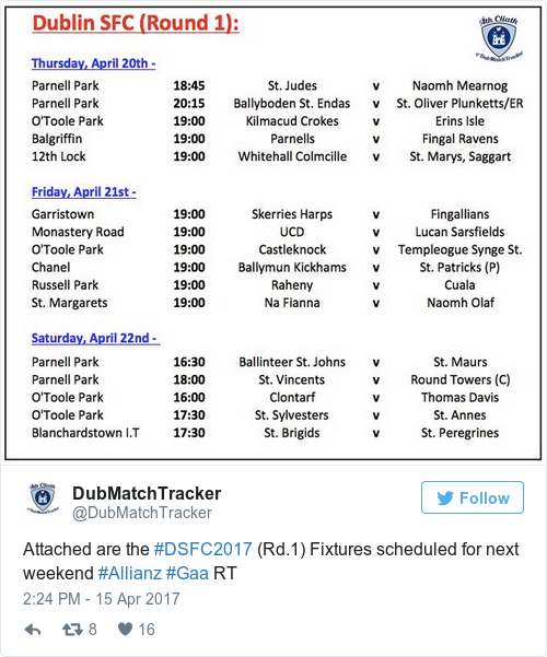 Tweet by @DubMatchTracker