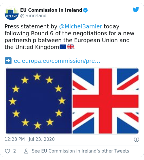Tweet by @EU Commission in Ireland