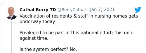 Tweet by @Cathal Berry TD