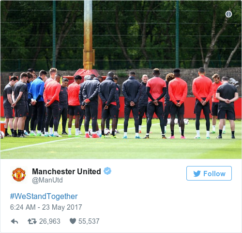 Tweet by @Manchester United