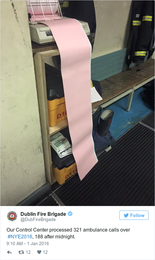 Tweet by @Dublin Fire Brigade