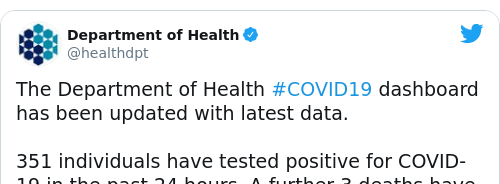 Tweet by @Department of Health