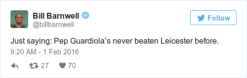 Tweet by @Bill Barnwell