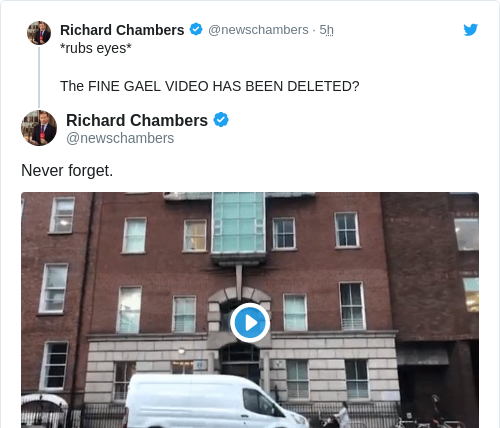 Tweet by @Richard Chambers