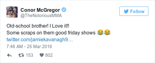 Tweet by @Conor McGregor