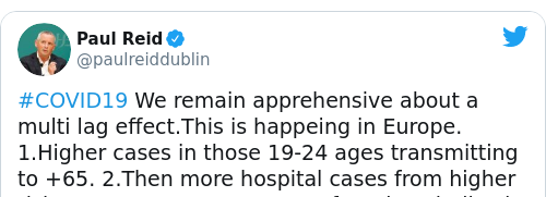 Tweet by @Paul Reid