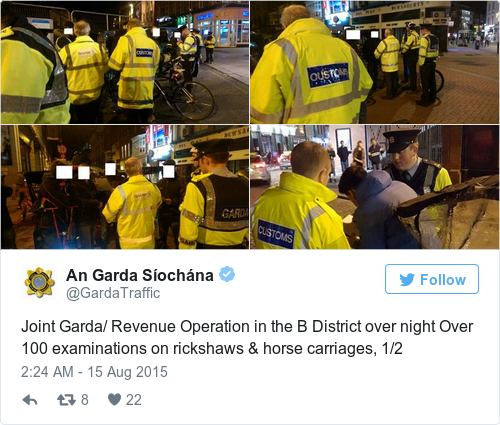 Tweet by @An Garda Síochána