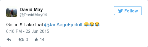 Tweet by @David May