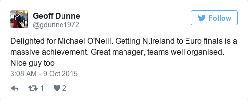 Tweet by @Geoff Dunne