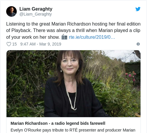 Tweet by @Liam Geraghty