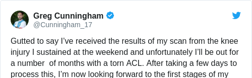 Tweet by @Greg Cunningham