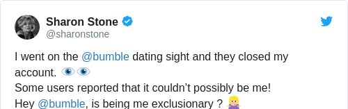 Tweet by @Sharon Stone
