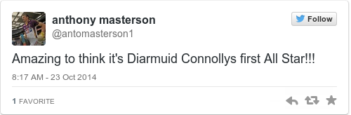 Tweet by @anthony masterson