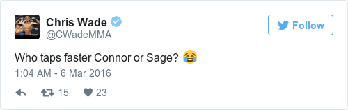 Tweet by @Chris Wade