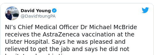 Tweet by @David Young