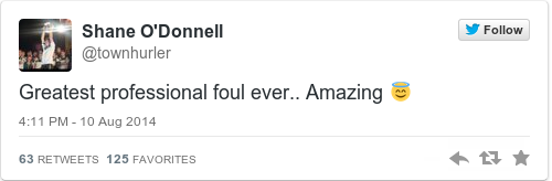 Tweet by @Shane O'Donnell