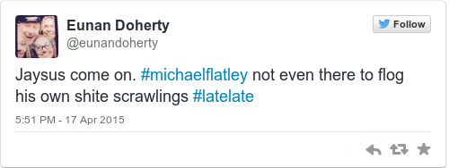 Tweet by @Eunan Doherty