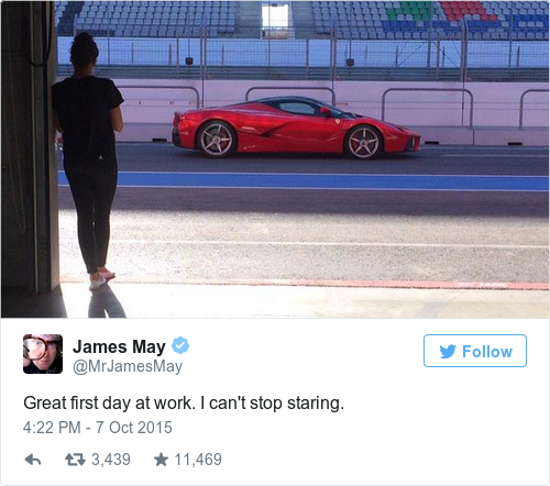 Tweet by @James May