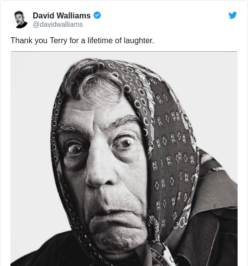 Tweet by @David Walliams