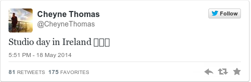 Tweet by @Cheyne Thomas