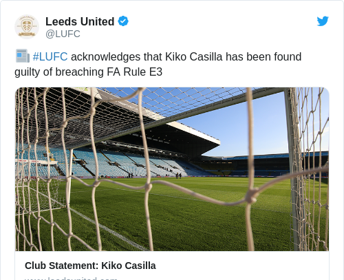 Tweet by @Leeds United
